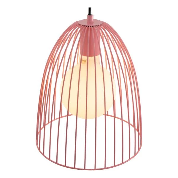 Lucide MACARONS - Pendant light - Ø 24,5 cm - 1xE27 - Pink - detail 4